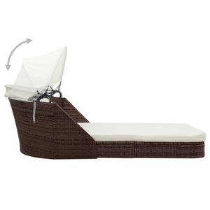 Chaise longue brune - Product Image 3