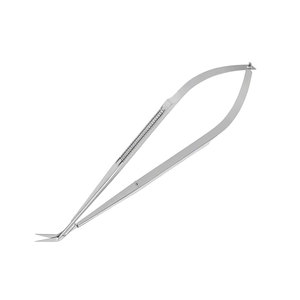 Tijeras Oftálmicas Profesionales Castroviejo de Acero Inoxidable con Punta Angulada, Tijeras de Disección Finas con Resorte para Cirugía Ocular - Product Image 5