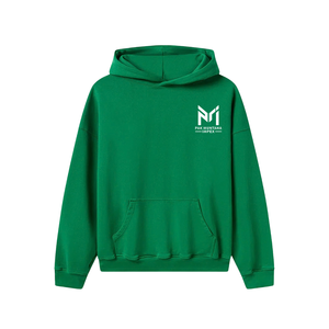 Pak Muntaha Impex Men's Green <b>Hooded</b> Sweatshirt Regular Fit Front Pocket Casual Wear Autumn Knitted <b>Fleece</b> Pullover 100% Cotton - Product Image 1