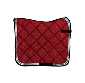 Almohadillas de Montura de Caballo de Alta Calidad con Diseño Occidental Personalizado, Cómodas, con Cuerda de Perlas y Brillo, para Salto - Product Image 1