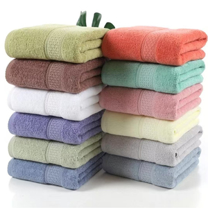 Solid Color Cotton <b>Bath</b> <b>Towel</b> Set Rectangular Home Use Skin-Friendly Multi Color Options - Product Image 5