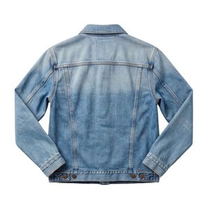 <b>Light</b> Wash 100% Cotton Breathable Jean <b>Jacket</b> Retro <b>Light</b> Blue Denim <b>Jacket</b> <b>Men</b> Distressed Fade Finish Casual <b>Jackets</b> - Product Image 2