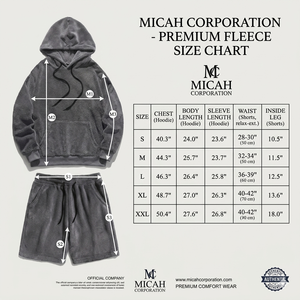 Ensemble court streetwear pour homme en molleton tricoté gris ultra-doux 100 % coton avec cordon de serrage ajustable, coupe décontractée et chaude pour l'hiver - Product Image 6