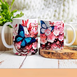 Mug à café en céramique personnalisé, imprimé par sublimation, avec poignée, compatible lave-vaisselle et micro-ondes, cadeau d'entreprise - Product Image 4
