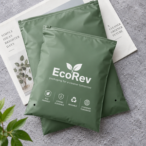 EcoRev Recyclable Zipper Bag BOPP Laminated <b>Food</b> Grade Silk Screen Printed <b>Reusable</b> Eco Friendly Packaging for Business Shopping - Product Image 2