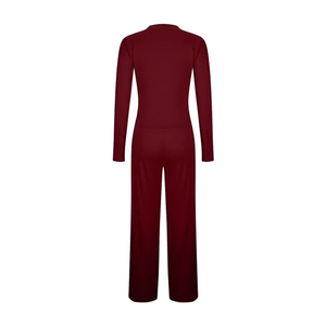 Conjunto Deportivo de Dos Piezas para Mujer, Ligero, Ecológico, Cálido para Otoño e Invierno, 100% Poliéster Felpa, Corte Holgado - Product Image 2