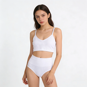 Conjunto deportivo de yoga transpirable para mujer, primavera y verano, chaleco deportivo sin costuras con sostén tipo tanga. - Product Image 3