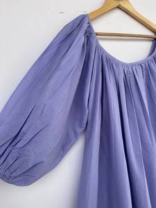 Robe longue bohème en rayonne imprimée florale, écologique, pour femme, avec col rond, manches longues, boutonnée, idéale pour la plage et les vacances, style décontracté. - Product Image 2