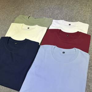 T-shirts pour hommes 100% coton respirant à séchage rapide, couleur unie, logo personnalisé, coupe classique, tissu jersey, personnalisable - Product Image 1