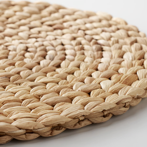Salvamanteles Redondo de Jacinto de Agua Natural Ecológico, Tapete Tejido de Pasto Marino, Posavasos Resistente al Calor, Decoración para Mesa de Comedor - Product Image 4