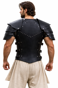 High Quality Leather <b>Chest</b> Armor Handmade Medieval Knight Costume for SCA Theatrical Historical Reenactment Halloween Costume - Product Image 2