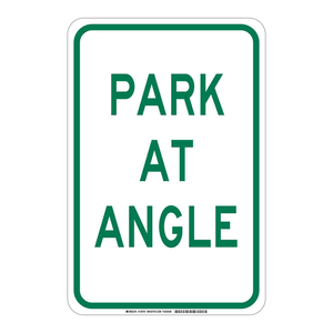 Panneau d'angle Brady Park – Signalisation extérieure durable pour le stationnement, 18 po H x 12 po L, pour les zones de stationnement - Product Image 1
