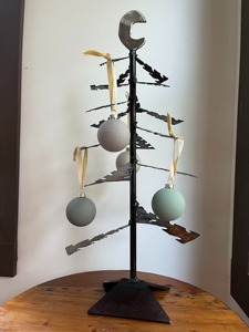 Designer Metal Christmas <b>Tree</b> Ornament Stand Perfect for Table Decor Festive Home Styling and Holiday Display From India - Product Image 5