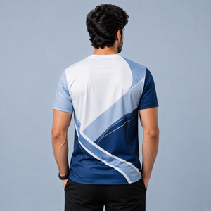 AP Men's Sporty Short Sleeve T-<b>Shirt</b> <b>Geometric</b> Pattern Sublimation Print Breathable Quick Dry Premium Quality Regular Fit O-Neck - Product Image 2