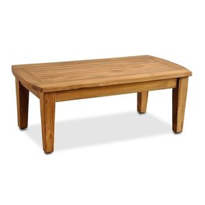 Table de jardin extérieure en teck américain, fabriquée en Indonésie, meubles en bois massif - Product Image 1