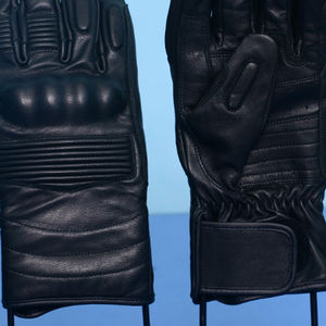 Guantes de Motocicleta de Invierno de Cuero Negro Genuino, Protección Completa para los Dedos, Unisex, Protección para los Nudillos, Aprobados por la CE, para Deportes al Aire Libre - Product Image 6