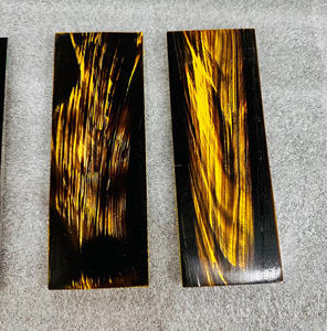 Custom Handmade Modern Real Touch Buffalo Horn Slabs with White Veins and Lines Rectangle DIY Artisan Use <b>Eyeglass</b> <b>Frames</b> OEM - Product Image 1