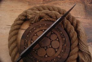 Custom Handmade Damascus Steel <b>Clip</b> Point Straight Edge Blank Blade Handle 12-inch Hunting Knife OEM/ODM/OBM - Product Image 2