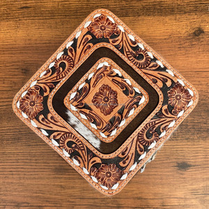 Haute qualité en cuir de vachette bijoux organisateur Orange anneaux boucle d'oreille Portable voyage boîte de rangement à la mode fermeture éclair bijoux cas - Product Image 4