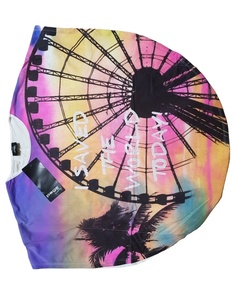 100% Export Quality Branded Label Ladies <b>Poncho</b> T-Shirt Short Sleeve Front Printed Cotton Material S-XL for Spring Season Fancy - Product Image 1