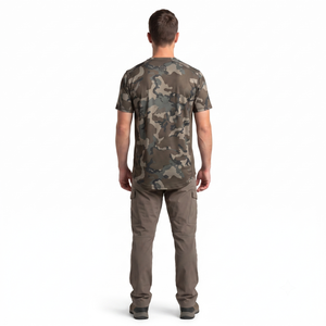 เสื้อยืดลายพรางสำหรับผู้ชาย 140gsm โพลีสแปนเด็กซ์ แขนสั้น ไซส์ 3XL สำหรับการล่าสัตว์และการปีนเขา - Product Image 2