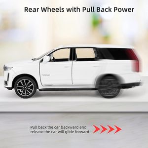 Modellino Auto SUV Escalade in Scala 1:32, Veicolo Giocattolo in Lega di Zinco con Funzione Pull-Back e Suono, Compatibile per Collezionisti di Auto - Product Image 3