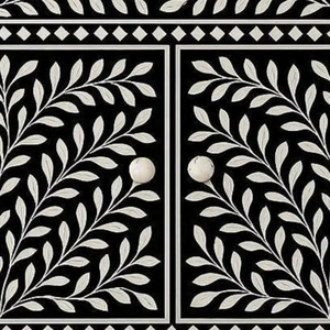 ILAHI's Bone Inlay <b>Drawer</b> Modern Design Agate Detailing <b>Storage</b> Portable Home Furniture - Product Image 1