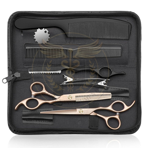 Juego Profesional de 10 Tijeras para Cortar el Cabello - Tijeras de Entresacar y Texturizar de 6.7 Pulgadas, Tijeras Rectas para Hombres, Mujeres y Uso en Salón de Belleza - Product Image 6