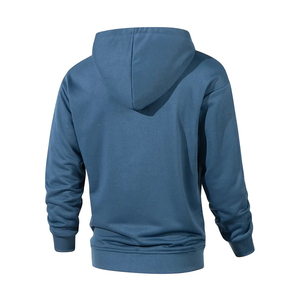 Sweat à capuche entièrement zippé personnalisé – 100 % coton molletonné de qualité supérieure, couleur unie, fermeture éclair intégrale, coupe confortable, OEM et marque privée - Product Image 2