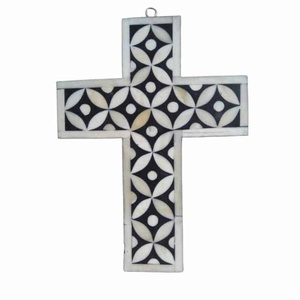 Handmade Christian Holey Cross Buffalo Bone Holey Cross Craft Pendant Wholesale by Curio Craft - Product Image 2