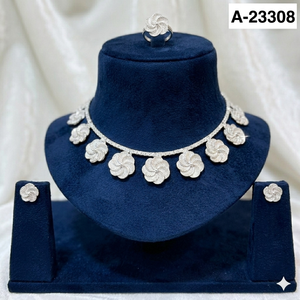 Ensemble de bijoux imitation vintage comprenant un collier, des broches, un cadeau classique en alliage de cuivre indien turquoise - Product Image 3