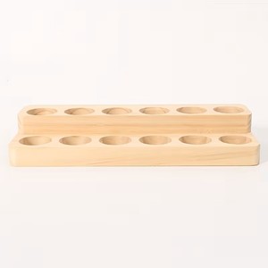 Organisateur de bouteilles d'aromathérapie en bois – Présentoir d'huiles essentielles pour la maison et le salon - Product Image 1