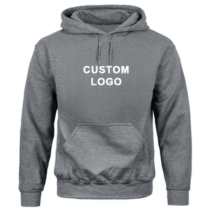 Sweat-shirt à capuche rouge pour homme avec logo personnalisé, en coton French Terry, décontracté, pour l'automne, avec poche avant, imprimé, coupe classique, anti-rétrécissement, 350g - Product Image 3