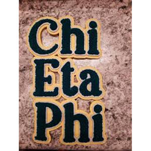 Patchs brodés en chenille avec logo de la sororité Chi Eta Phi Inc. University - Product Image 1