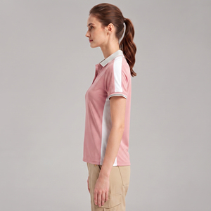 Camiseta de Mujer de Moda, 100% Algodón, Verano, Casual, Bicolor, con Logotipo Personalizado Impreso en 3D, Transpirable, Venta al Por Mayor - Product Image 3