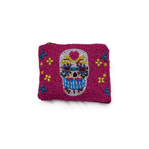 Pochette à monnaie brodée de perles artistiques, personnalisable, de luxe, par MD HANDICRAFTS - Product Image 1