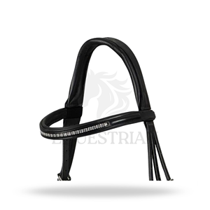 Bridon anatomique Castello noir, taille complète, pour l'équitation anglaise, confort du cheval assuré - Product Image 4