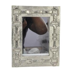 Decorative Rectangular <b>Silver</b> <b>Framed</b> Horse Bit Design <b>Mirror</b> Wall Decor <b>Mirror</b> Decoration For Home Handmade - Product Image 1