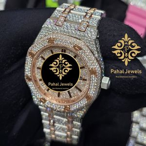 นาฬิกาเพชรหรู Pahal Jewels ตัวเรือนสแตนเลสทรง Tonneau ขนาด 40 มม. ระบบควอตซ์อนาล็อก สายรัดแบบพับเรืองแสง สำหรับทั้งชายและหญิง - Product Image 2
