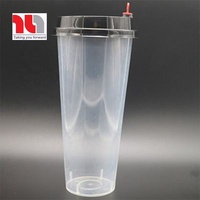 Gobelets à bulles jetables en plastique PP givré LONG an avec impression de logo personnalisé, nouvelle génération, origine Vietnam