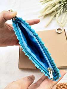 Monedero bordado a mano TIMELESS CRAFT con cuentas elegantes para mujer, diseño de lujo de Uttar Pradesh, ideal para bodas - Product Image 5