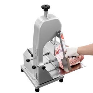 Sega a Nastro Elettrica Commerciale 650W in Acciaio Inox, Nuovo Banco da Lavoro 31,5 x 46 cm, Taglio Massimo 11 cm, Sega da Banco per Carne - Product Image 1