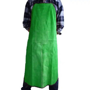 Premium Cowhide Split <b>Leather</b> Welding <b>Apron</b> Adjustable Buckle Heavy Duty Breathable Oil-Resistant Fire Resistant High Quality - Product Image 3