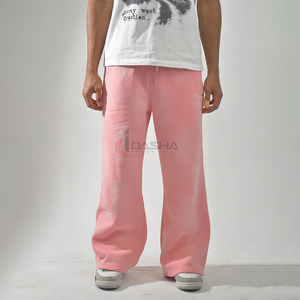 <b>Mens</b> 100% Cotton Regular Fit <b>Sweatpants</b> Straight Leg Drawstring <b>Joggers</b> Winter Breathable Casual Pants OEM <b>Wholesale</b> - Product Image 6