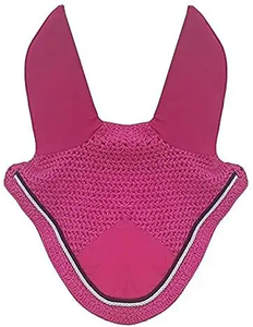 Wholesale Price Horse <b>Fly</b> Veil Ear <b>Net</b> Bonnet Horse Riding Equestrian Equipment Double Horse Ear Bonnet <b>Net</b> Customized - Product Image 2