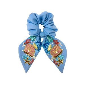 Coletero de Pelo con Cuentas y Pedrería Hecho a Mano, Accesorio de Moda para Mujer - Product Image 6
