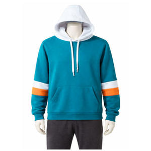 เสื้อสเวตเชิ้ตผู้ชายทรงปกติ ผ้าฝ้ายเนื้อแน่น ซิป ¼  แขนยาว ดีไซน์แบบสวมหัว มีฮู้ด พิมพ์ลายโลโก้ด้านหน้า สำหรับฤดูหนาว - Product Image 1