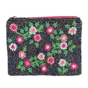 Élégante mini pochette à monnaie brodée de perles, design artisanal, broderie de perles par MD HANDICRAFTS - Product Image 1