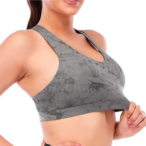 Sujetador deportivo de alta sujeción con compresión, diseñado para correr, entrenamiento en el gimnasio y deportes activos. - Product Image 4