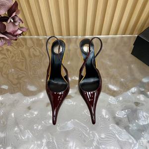 Nuevas Sandalias de Tacón Alto de Diseño de Lujo 2026 para Mujer - Zapatos de Moda de Cuero con Logotipo Personalizado, Sensuales, para Bodas de Verano - Product Image 6